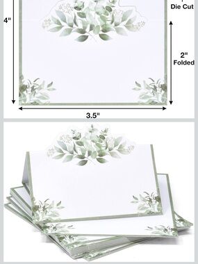 Gift Boutique Eucalyptus Placecards - NWT